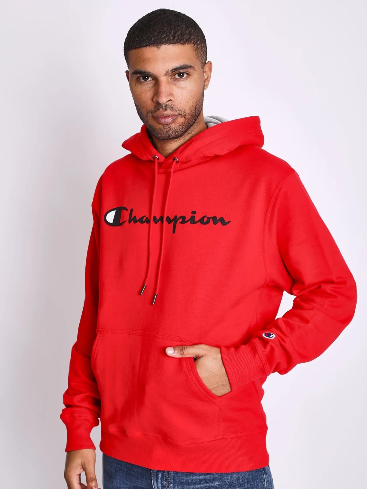 Poler n Champion Powerblend Graphic Hoodie 2wc Red GF89H Y06794